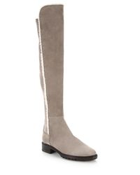 Stuart Weitzman | Gray 5050 Parka Suede Over-The-Knee Boots | Lyst