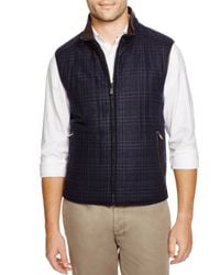 Corneliani | Blue Glen Plaid/solid Reversible Vest for Men | Lyst