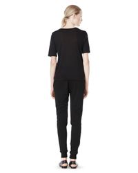 Alexander Wang Black Lightweight French Terry Sweatpants