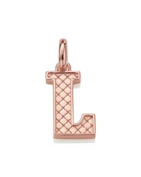 Monica Vinader | Pink Alphabet Pendant L | Lyst