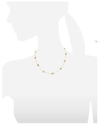 Tory Burch - Metallic Gold Plated Logo Toggle Short Necklace - Lyst