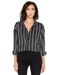 Bishop + Young Black Oversized Button Down
