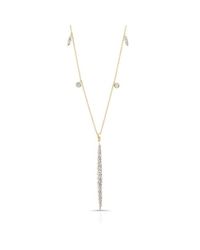 Anne Sisteron | Metallic 14kt Yellow Gold Diamond Jumbo Beam Necklace | Lyst