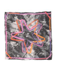 Jimmy Choo Gray Square Scarf
