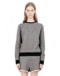 Alexander Wang Gray French Terry Crewneck Sweatshirt