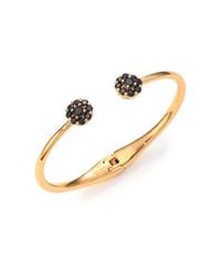 kate spade new york | Rise & Shine Flower Bangle Bracelet/black | Lyst