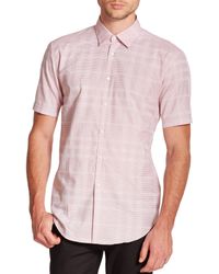 Burberry | Pink Melthorpe Cotton Sportshirt for Men | Lyst