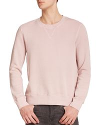 BLK DNM | Pink Dyed Crewneck Sweatshirt for Men | Lyst