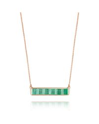 Monica Vinader | Green Baja Precious Necklace | Lyst