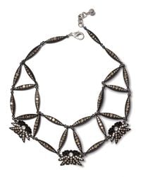 Lulu Frost | Black Larkspur Crystal Web Necklace | Lyst