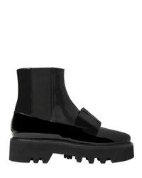 Walter Steiger | Black 40mm Dandy Bow Patent Leather Boots | Lyst