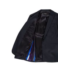 Paul Smith | Blue Prince Of Wales-Check Wool Blazer | Lyst
