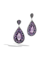 John Hardy | Blue Classic Chain Drop Earrings | Lyst