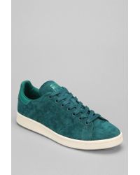 adidas Stan Smith Suede Sneaker in Olive (Green) for Men - Lyst