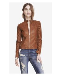 express leather coat