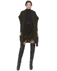 Alice + Olivia - Green Darryl Droped Poncho - Lyst
