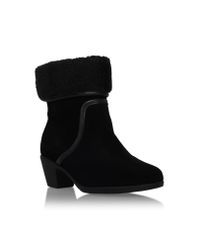 Carvela Kurt Geiger Black Robin Boots With Ankle Cuff