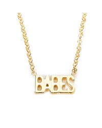 Maria Francesca Pepe Metallic Women's Babes And Crystal Necklace