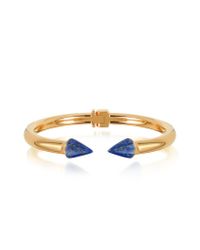 Vita Fede - Metallic Rose Gold Plated Mini Titan Stone Bracelet W/lapis - Lyst