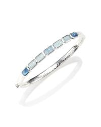 Ippolita | Metallic Rock Candy Larimar, Aquamarine, Blue Topaz, Mother-Of-Pearl & Sterling Silver Horizontal Stone B | Lyst