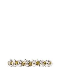 Philippe Audibert | Metallic Silver Trimmed Round Crystal Bracelet | Lyst