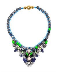 Shourouk | Blue Theresa Necklace | Lyst