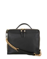 Giancarlo Petriglia | Black Clary Mirror Embellished Leather Bag | Lyst