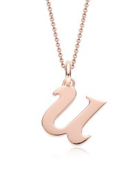 Monica Vinader | Metallic Alphabet Pendant U | Lyst