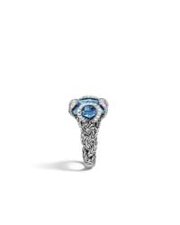 John Hardy | Blue Classic Chain Medium Braided Ring | Lyst