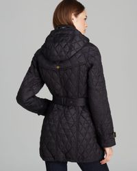 burberry finsbridge quilted coat short