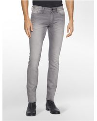 calvin klein men's jeans grey
