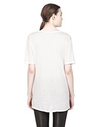 Alexander Wang | White Classic Tee With Pocket | Lyst