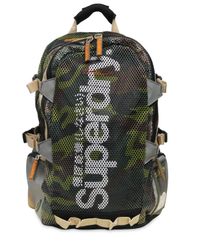 superdry camo mesh backpack