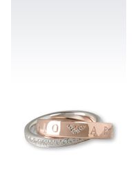 Emporio Armani | Pink Ring for Men | Lyst