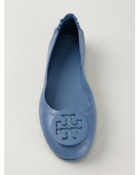 tory burch blue flats