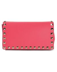 Valentino Pink Rockstud Clutch