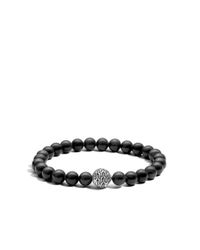 John Hardy | Black Classic Chain Large Beaded Bracelet | Lyst