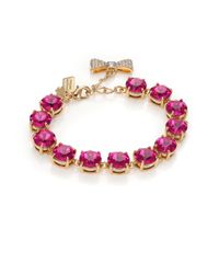 kate spade new york | Purple Fancy That Crystal Bracelet/fuchsia | Lyst
