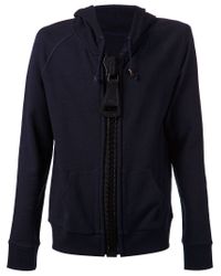 Band Of Outsiders Giant Zip Hoodie In Blue For Men Lyst Band Of Outsiders Giant Zip Hoodie In Blue For Men Lyst