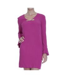 Class Roberto Cavalli | Purple Dress | Lyst