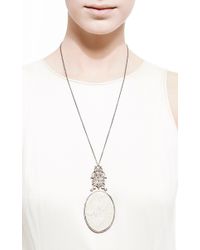 Bochic | White Handcarved Mammoth and Diamond Pendant | Lyst
