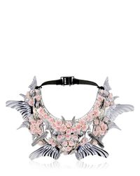 Heaven Tanudiredja | White Gold & Blush Rose Necklace | Lyst
