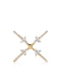 EF Collection | Metallic Inverted 4trio X Ring | Lyst