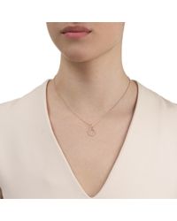 Monica Vinader | Pink Riva Mini Hoop Pendant | Lyst