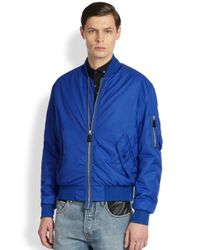 bomber mcq shoulder drop jacket