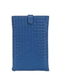 Bottega Veneta | Blue Classic Woven Nappa Mini Ipad Case | Lyst