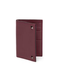 Valentino | Purple Studded Leather Card Holder for Men | Lyst