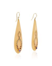 Mark Davis | Multicolor Bakelite Earrings With Amethyst And Blue Sapphire | Lyst