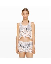 Club Monaco | White Miguelina Ellease Lace Top | Lyst