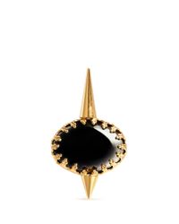 Ela Stone | Metallic Perla Hematite Spike Ring | Lyst